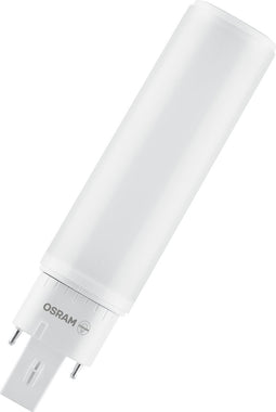 OSRAM OSRAM DULUX D LED EM & AC MAINS / LED buis: G24d-2, Lengte: 148 mm, 7 W, 18 W vervanger voor, mat, Cool White, 4- K