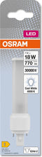 OSRAM OSRAM DULUX D LED EM & AC MAINS / LED buis: G24d-2, Lengte: 148 mm, 7 W, 18 W vervanger voor, mat, Cool White, 4- K