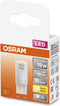 OSRAM Ster PIN LED lamp, G9-basis matte optiek ,Warm wit (27-K), 18- Lumen, substituut voor 19W-verlichtingsmiddel niet-dimbaar, 1-Pak