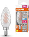 OSRAM Superstar dimbare LED lamp met bijzonder hoge kleurweergave (CRI9-), E27-basis Filament optiek ,Koud wit (4-K), 47- Lumen, substituut voor 4-W-verlichtingsmiddel dimbaar, 1-Pak