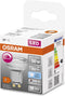 OSRAM Superstar reflectorlamp, GU1-basis helder glas ,Koud wit (4-K), 35- Lumen, substituut voor 5-W-verlichtingsmiddel dimbaar, 1-Pak