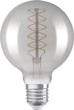 OSRAM vintage 19-6 LED lamp, smoke tint, 7.8W, 36-lm