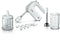 Bosch MFQ4080 - Handmixerset - 5 Snelheden XL-Chopper RVS mes - 500W