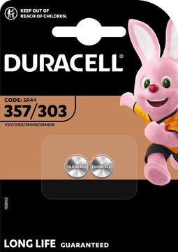 Duracell D357 - Knoopcelbatterijen - 10x 1.5V Alkaline (10 stuks)