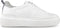 PS Poelman Star - Dames Leren Sneakers - Leopard Print en Strap - Wit