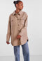 PIECES PCJUDY - Shacket - V-Hals met knoopsluiting - M