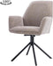 Tower living Amaro swivel armchair - fabric Nature color 120 Beige grey