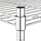 vidaXL Opbergrek 5-laags 250 kg 90x35x180 cm chroomkleurig