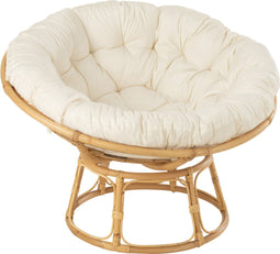 J-Line sofa Celine + Kussen - rotan - naturel