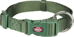 Trixie halsband hond premium bosgroen 35-55X2 CM