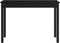 vidaXL - Wandtafel - 110x40x75 - cm - massief - grenenhout - zwart