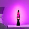 i-Total Lavalamp - Lava Lamp - Sfeerlamp - 40x11 cm - Glas/Aluminium - 30W - Paars met roze Lava - Zwart - XL2342