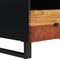 vidaXL - Salontafel - 80x54x40 - cm - massief - acaciahout - en - bewerkt - hout