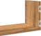 vidaXL - Wandschappen - 3 - st - 80x18x18 - cm - bewerkt - hout - artisanaal - eiken