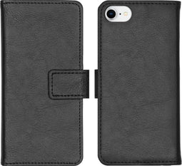 iMoshion Hoesje Geschikt voor iPhone SE (2022) / SE (2020) / 8 / 7 / 6s / 6 Hoesje Met Pasjeshouder - iMoshion Luxe Bookcase - Zwart