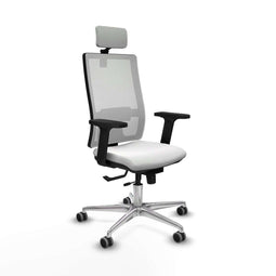 Horna Traslack Piqueras y Crespo 2D086G2 - Bureaustoel - Hoofdsteun verstelbaar - Wit