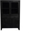 Vitrinekast Britt Zwart | Mango metaal 115 cm breed