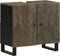vidaXL - Wastafelkast - 62x33x58 - cm - massief - mangohout - zwart
