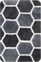 Dutch House Badmat Rennes - Badmat 60x90cm - Grijs - Antislip - Badmatten - Anti Slip Douchemat - Badkamer Mat - Snel Absorberend - Snel Drogende Badmat