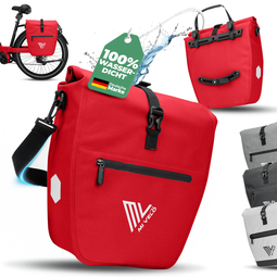 MIVELO Fietstas - Waterdicht 20 liter - 50 x 31 x 14 cm - Rood