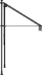 vidaXL - Luifel - uittrekbaar - 100x150 - cm - stof - en - staal - antracietkleurig