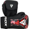 RDX Aura F17 - Bokshandschoenen - NOVA TECH knokkelconstructie - Zwart Rood