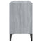 Tv-meubel met metalen poten 69,5x30x50 cm grijs sonoma eiken