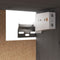 vidaXL - Wandkast - 100x30x35 - cm - massief - grenenhout - grijs