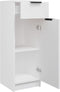 vidaXL - Badkamerkast - 32x34x90 - cm - bewerkt - hout - wit
