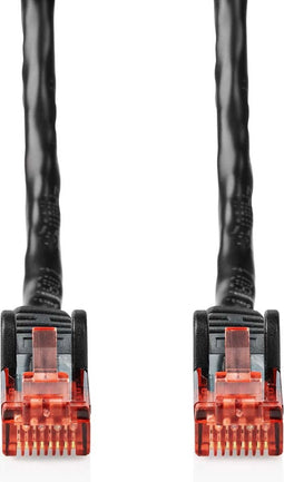 CAT6 Netwerkkabel - RJ45 Male - RJ45 Male - U/UTP - 30.0 m - Buitenshuis - Rond - PE - Zwart - Envelop