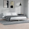 vidaXL - Bedframe - zonder - matras - 160x200 - cm - spaanplaat - grijs - Sonoma