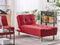 ALSTEN - Chaise longue - Rood - Symmetrisch - Polyester