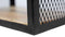 Wandplank Brixton - 30x30 cm - mangohout/ijzer