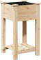 vidaXL - Tuinplantbak - met - Plank - 45x45x76 - cm - in - Massief - Vurenhout