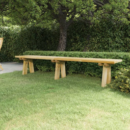 vidaXL - Tuinbank - 220 - cm - geïmpregneerd - massief - grenenhout