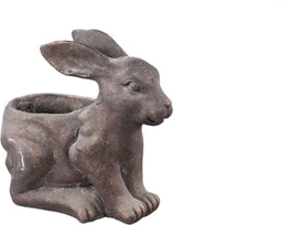 PTMD Decoratieve Object Konijn Lukaa - 27x16x25 cm - Cement - Bruin