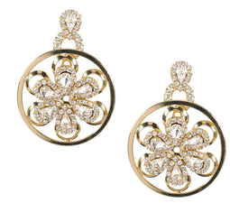 Otazu - Parisian Garden Oorbellen - Swarovski steen