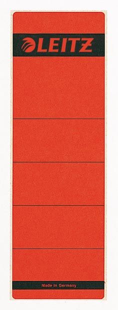 Leitz 1642 rugetikett 58x190mm rood