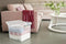Sunware - Q-line opbergbox 52L transparant metaal - 50 x 40 x 38 cm