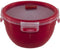 EMSA CLIP & MICRO Rond Doos 1,1 l Rood, Transparant 1 stuk(s)