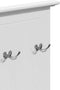vidaXL - Gangkast - met - haken - BODO - 50x40x157 - cm - wit