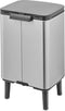 Brabantia Bo Hi Prullenbak - 7 liter - Ruimtebesparend - Matt Steel Fingerprint Proof