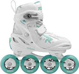 Roces Moody TIF - Inline Skates - Verstelbaar 36-40 - Wit Mintgroen