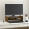 vidaXL - Monitorstandaard - 100x27x15 - cm - massief - grenenhout - zwart