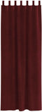 vidaXL - Zwarte - Gordijnen - met - Hengende - Lussen - 2 - stuks - Wijnrood - Velvet