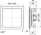 Visaton VS-DL18/2SQ - Inbouwspeaker - 22 cm 2-weg - 40W RMS - Wit