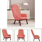 vidaXL Relaxstoel fluweel roze