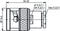 Telegärtner 100023337 100023337 BNC-connector Stekker, recht 50 Ω 1 stuk(s)