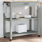 vidaXL - Keukentrolley - MONZA - 84x40x90 - cm - massief - grenenhout