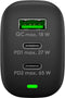Goobay 61760 - Thuislader - 3-poorts USB-C PD en USB-A QC - 65W - Zwart